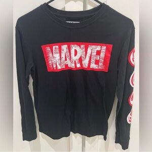 Marvel logo long sleeves black xs